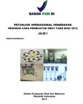 Petunjuk Operasional Penerapan Pedoman cara Pembuatan Obat yang Baik 2012 Jilid I